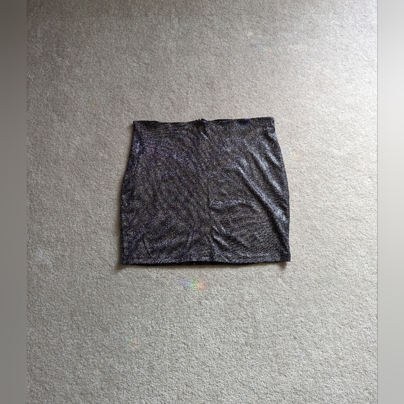 Purple/blue color shift mini skirt - XL - Picture 4 of 4